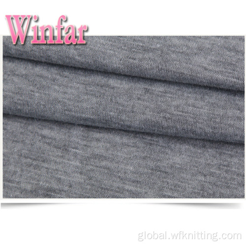Breathable Polyester Single Jersey Fabric Spandex Melange Polyester Single Jersey Knit Fabric Manufactory
